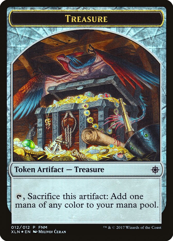 Pirate // Treasure Double-sided Token Ixalan [Friday Night Magic 2017]