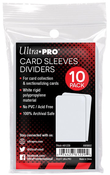 Ultra Pro Card Sleeves Dividers (10ct)