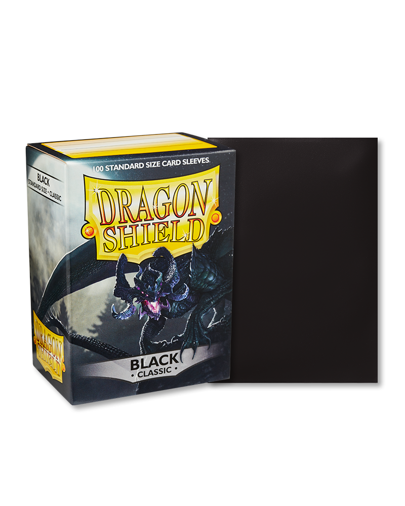 Dragon Shield Standard Size Sleeves Classic Black (100ct)