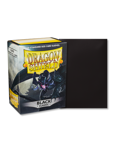 Dragon Shield Standard Size Sleeves Classic Black (100ct)