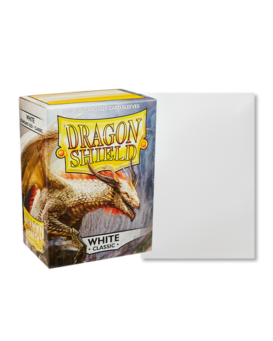 Dragon Shield Standard Size Sleeves Classic White (100ct)