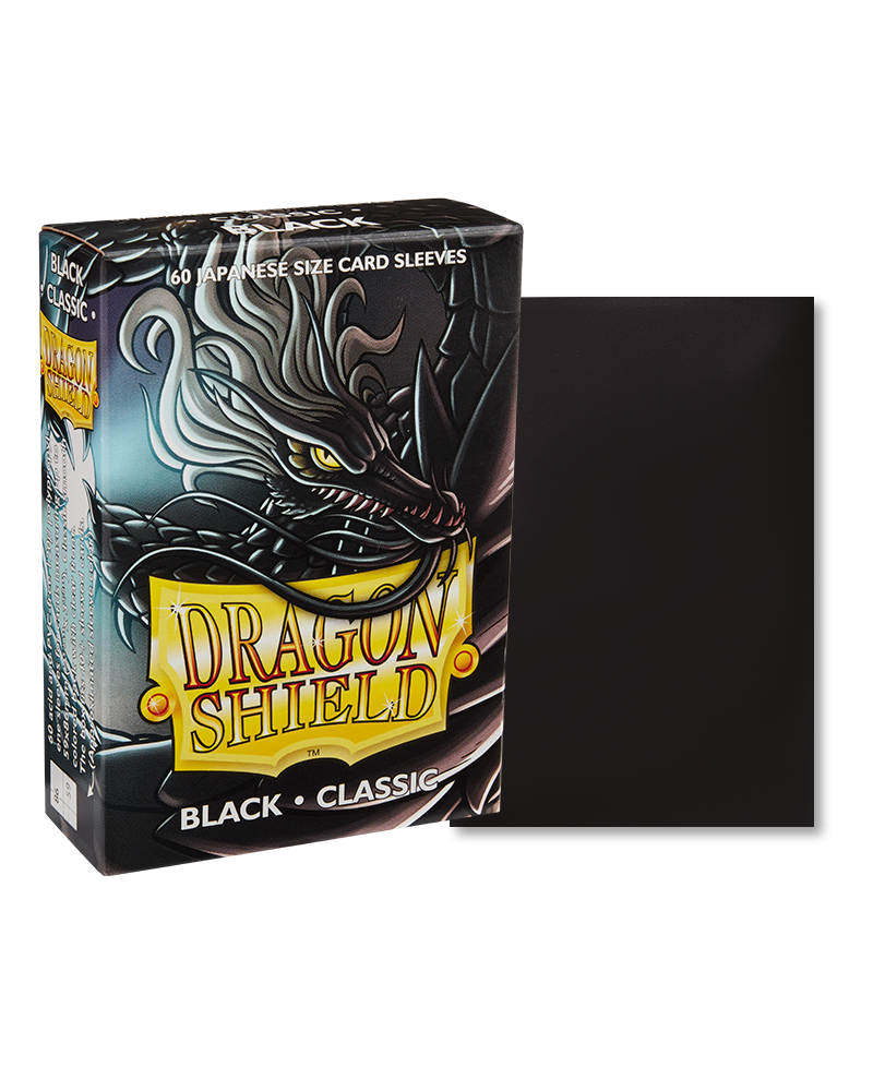 Dragon Shield Japanese Size Sleeves Classic Black (60ct)