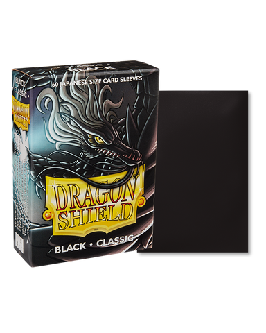 Dragon Shield Japanese Size Sleeves Classic Black (60ct)