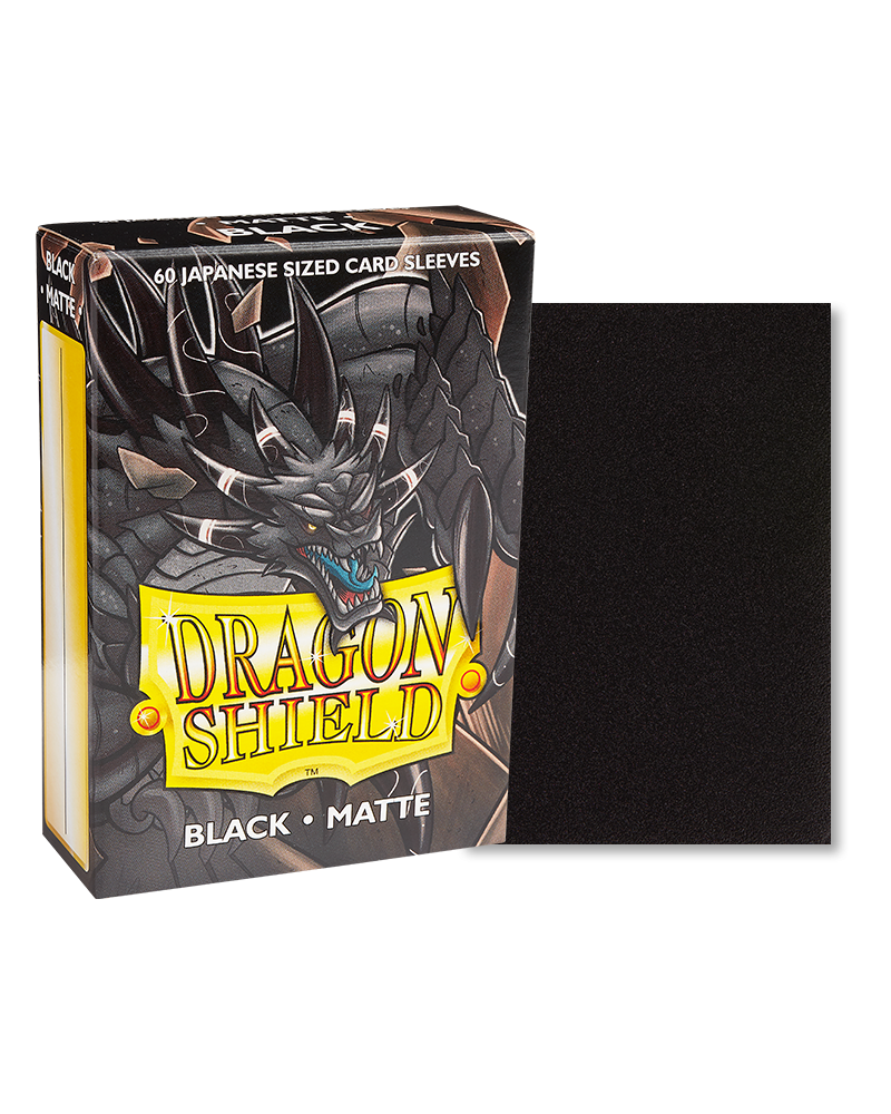 Dragon Shield Japanese Size Sleeves Matte Black (60ct)