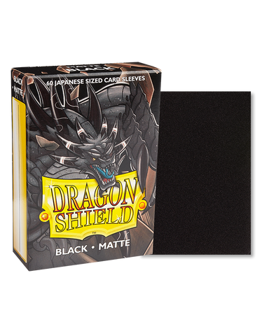 Dragon Shield Japanese Size Sleeves Matte Black (60ct)