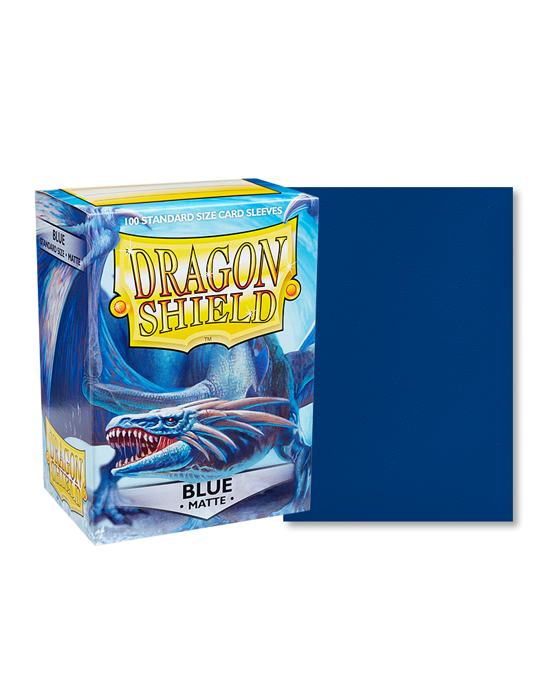 Dragon Shield Standard Size Sleeves Matte Blue (100ct)