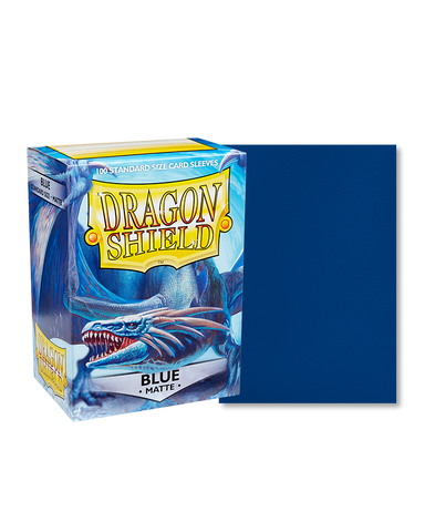 Dragon Shield Standard Size Sleeves Matte Blue (100ct)
