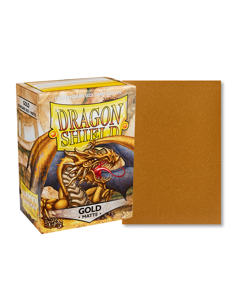 Dragon Shield Standard Size Sleeves Matte Gold (100ct)