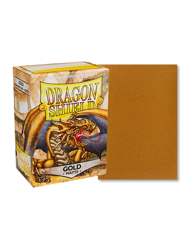 Dragon Shield Standard Size Sleeves Matte Gold (100ct)