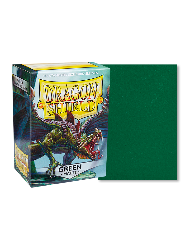 Dragon Shield Standard Size Sleeves Matte Green (100ct)