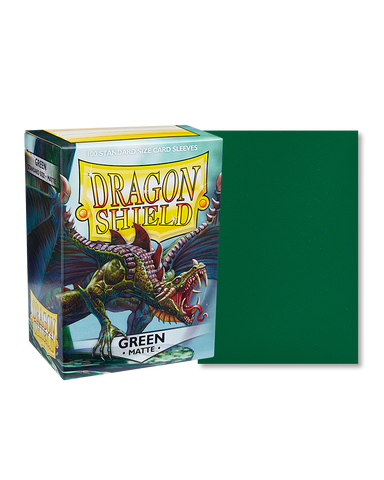 Dragon Shield Standard Size Sleeves Matte Green (100ct)