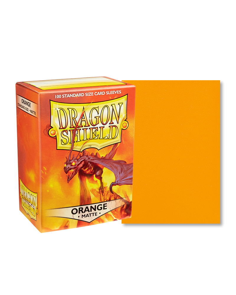 Dragon Shield Standard Size Sleeves Matte Orange (100ct)