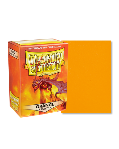 Dragon Shield Standard Size Sleeves Matte Orange (100ct)