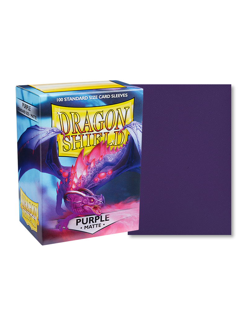 Dragon Shield Standard Size Sleeves Matte Purple (100ct)