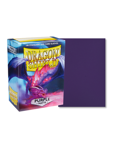 Dragon Shield Standard Size Sleeves Matte Purple (100ct)