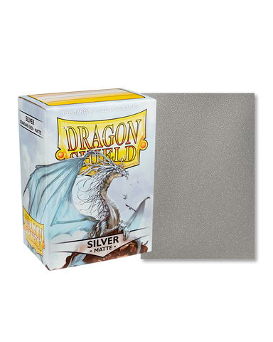 Dragon Shield Standard Size Sleeves Matte Silver (100ct)