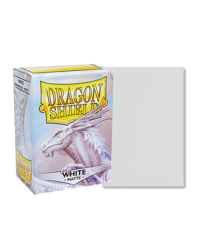 Dragon Shield Standard Size Sleeves Matte White (100ct)