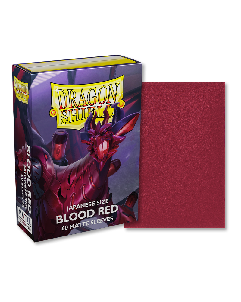 Dragon Shield Japanese Size Sleeves Matte Blood Red (60ct)