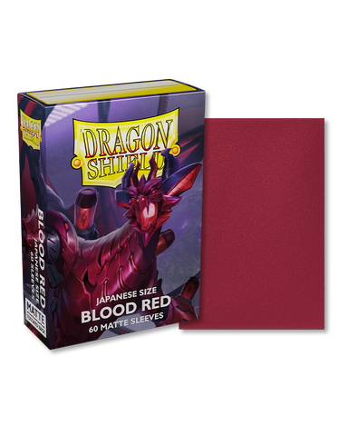 Dragon Shield Japanese Size Sleeves Matte Blood Red (60ct)