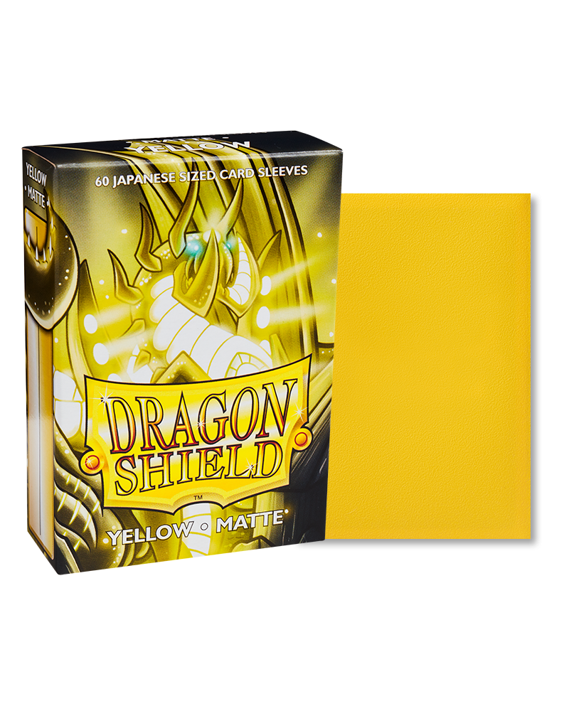 Dragon Shield Japanese Size Sleeves Matte Yellow (60ct)