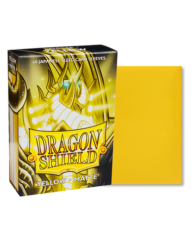 Dragon Shield Japanese Size Sleeves Matte Yellow (60ct)