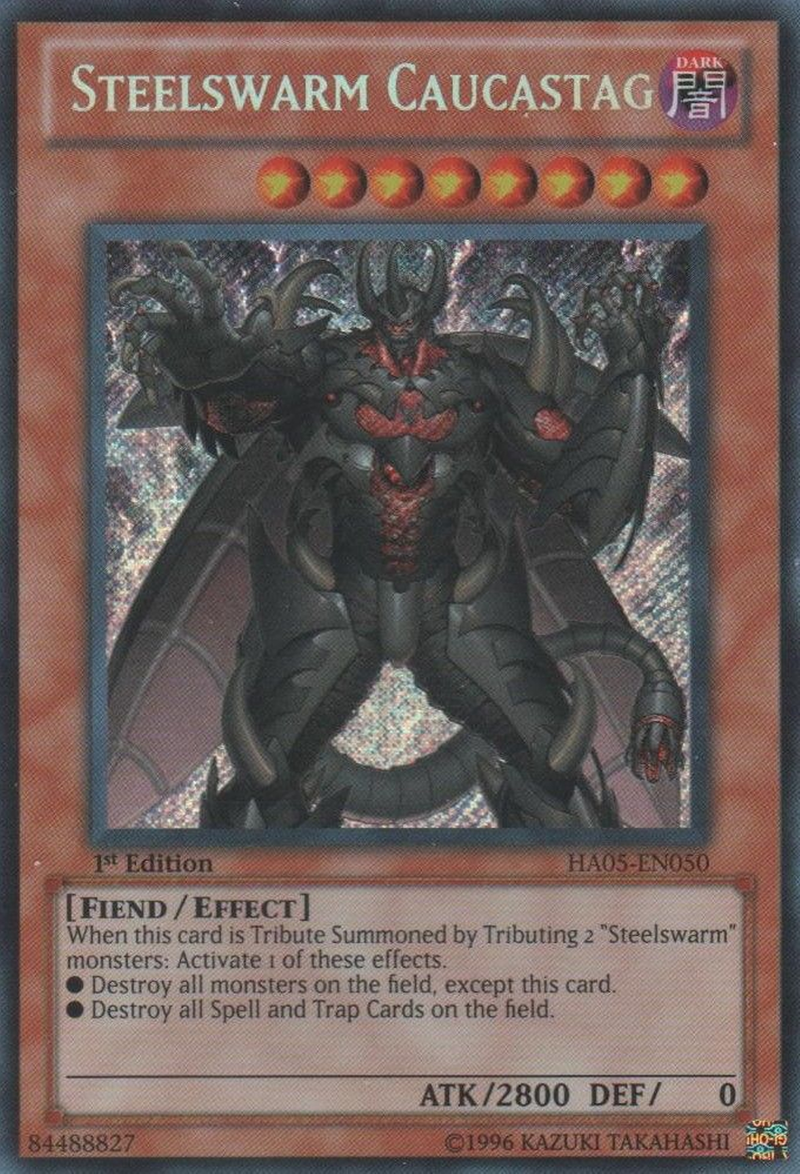 Steelswarm Caucastag [HA05-EN050] Secret Rare