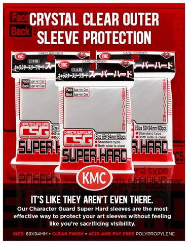 KMC Character Sleeve Guard Super Hard Standard Cover Sleeves (60ct)