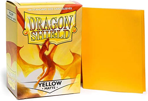 Dragon Shield Standard Size Sleeves Matte Yellow (100ct)