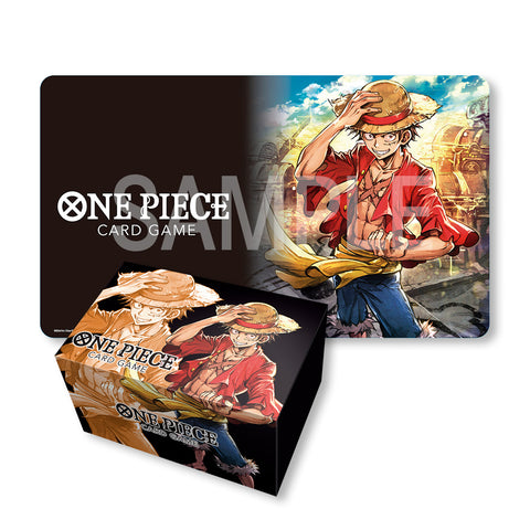 One Piece Playmat/Card Case Set (Monkey D. Luffy)