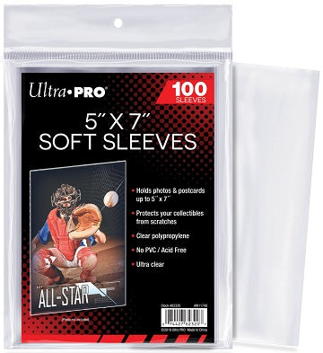 Ultra Pro 5" x 7" Soft Sleeves