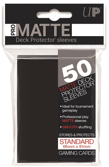 Ultra Pro Standard Size Pro Matte Sleeves (Black)
