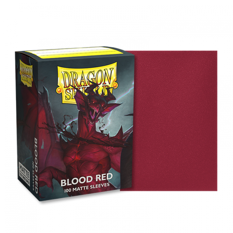 Dragon Shield Standard Size Sleeves Matte Blood Red (100ct)