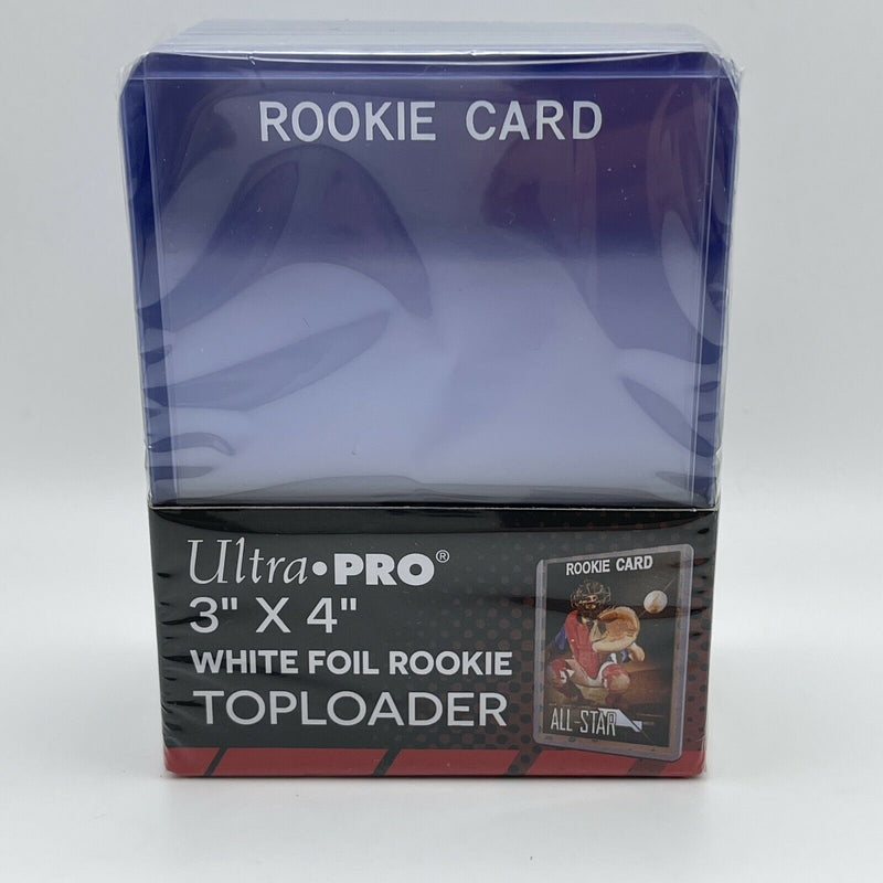 Ultra Pro 3" x 4" White Rookie Toploader